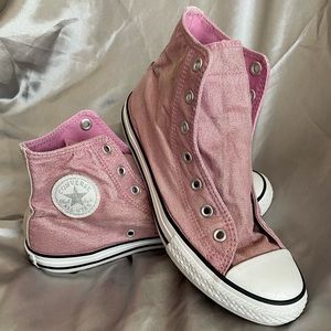 Pink Glitter Converse